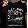Unisex Shirt Cotton Oversize Large Size Sons Of Anarchy 12th Anniversary 2008 2020 Signature T