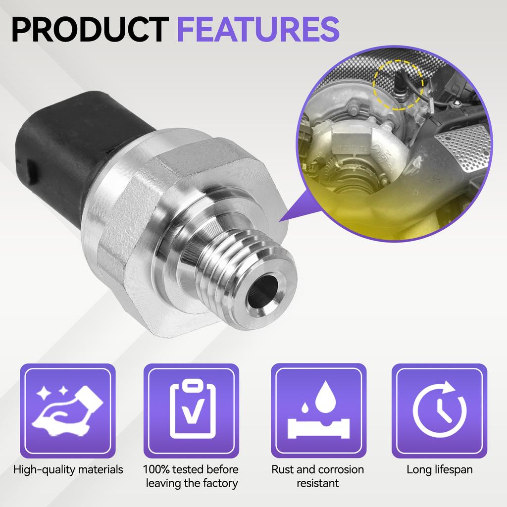 A0091535028 3PINS Car Engine Exhaust Back Pressure Sensor For Mercedes Benz A C G E M R S Class 0091535028 OM642 3.0 0091535028