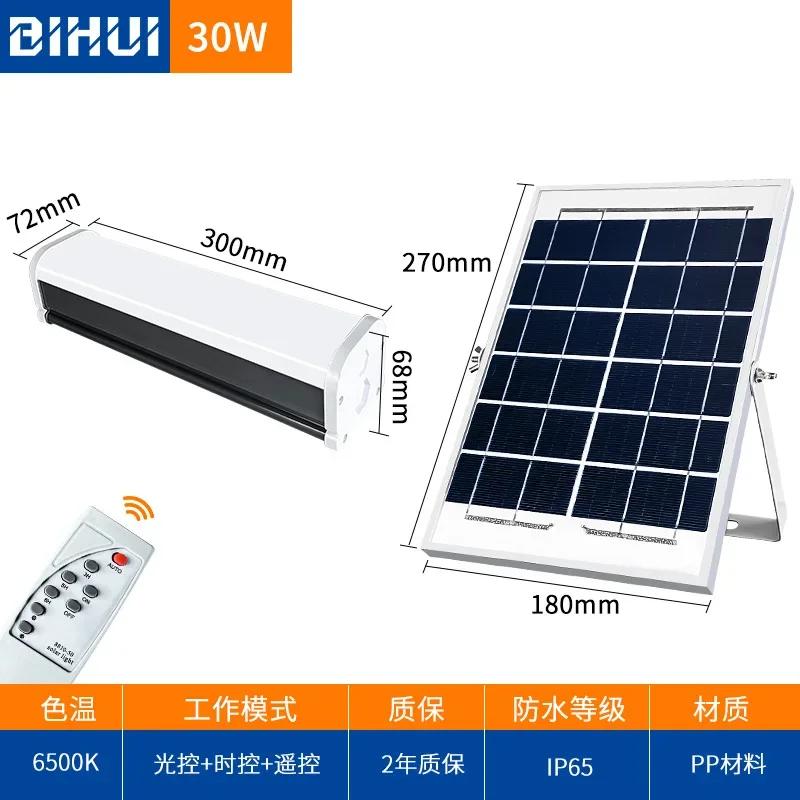 

Новейшая солнечная лампа мощностью 30 Вт с тремя уровнями защиты IP65 с дистанционным управлением, наружная осветительная трубка, внутреннее освещение двора, газона, гаража, солнечная трубка, горячая