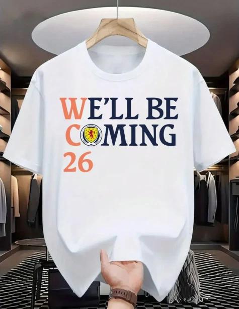 We ll be coming 26 T-Shirt, Gift For Football Lovers Unisex Tee Top L