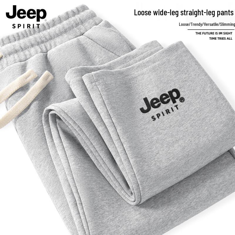 

JEEP SPIRIT Men s 2025 Loose Straight-Leg Casual Sport Pants 2XL (185)