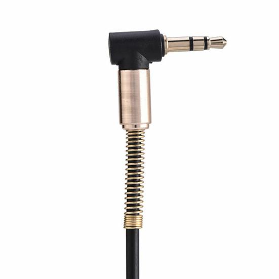 3.5mm Male To Male Spring Audio Aux Cable Headphone Speaker Cord for Phone Car