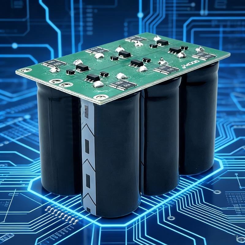16V20F Super Capacitors Bank with Balanced Protections Circuit Ensuring Safe High Current Applications and Extended Service Life