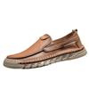 Men's Genuine Leather Bean Shoes One Step Lazy Shoes Men's Fashion Versatile Handmade Casual Shoes