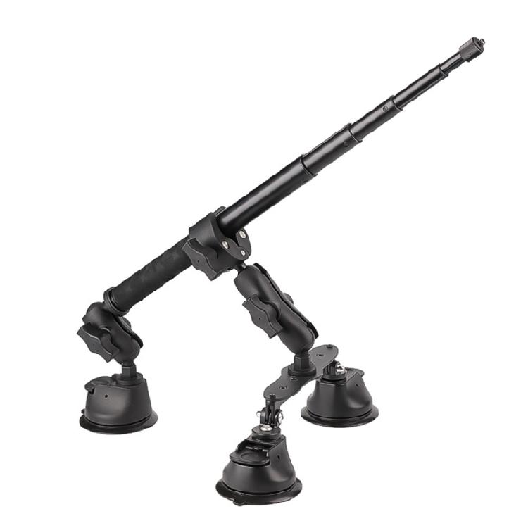 

Car Roof Camera Holder 3 Suction Cup Design 1.2m Extension for Wide Angled Third Person Shots 1