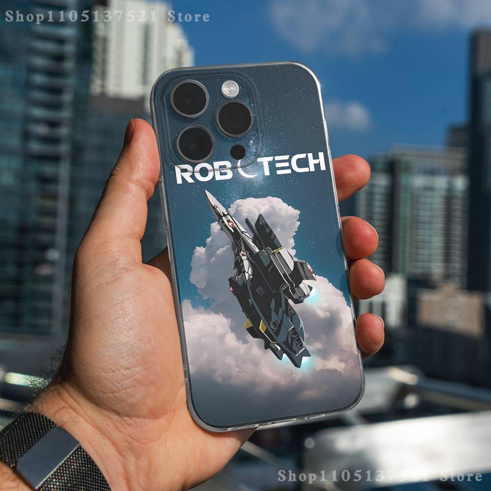 R-Robotech Macross Phone Case For iPhone 17,16,11,15,13,14,12,Air,Mini,Plus,Pro,Max,Plus,E Clear Soft Shell