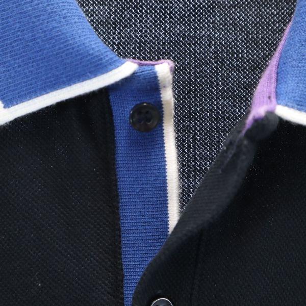 LACOSTE L!VE Short Sleeve Polo Shirt 3 Black Men's Used