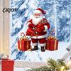 Holiday Atmosphere Decor Santa Claus Window Static Sticker, Reusable Waterproof PVC Christmas Decal, Decorative Xmas Decals HD Printing Clings