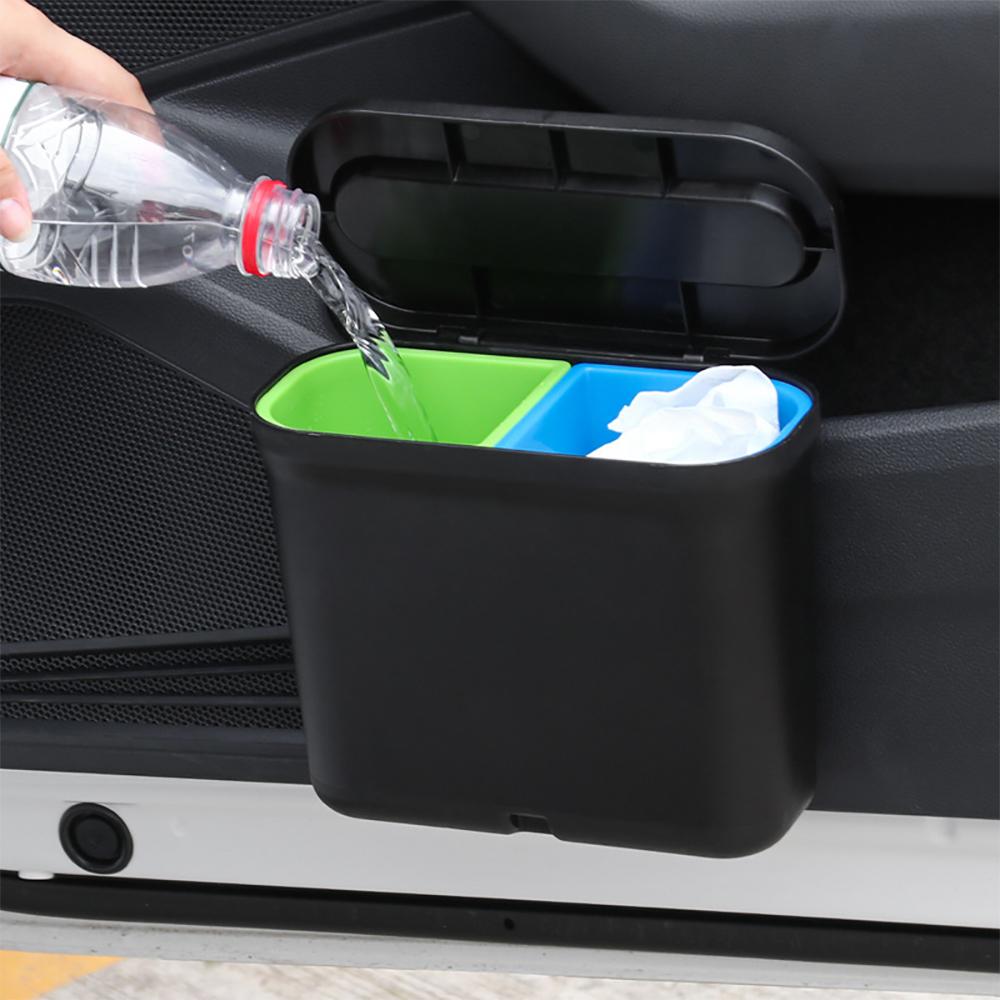 3-in-1 Multifunktionale Auto-Müllaufbewahrungsbox Auto-Mülleimer Auto-Müllbehälter Auto-Rücksitz-Aufbewahrungsbox Tür-Hänge-Aufbewahrungskoffer
