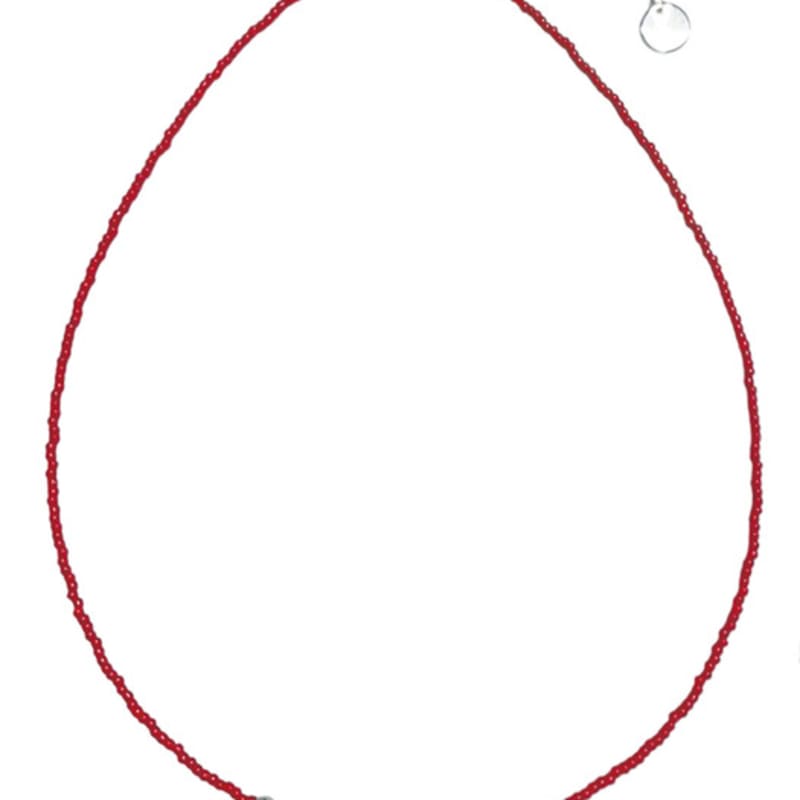 

standingfish wander wheel necklace(red) 43cm+5cm