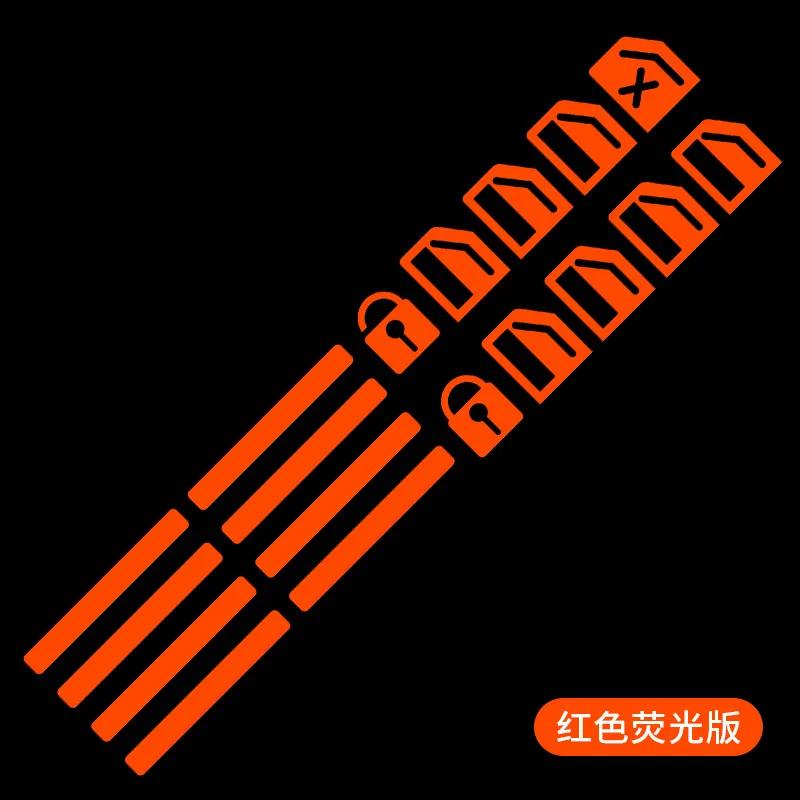 Car Sticker Car Window Button Luminous Sticker Lifter Switch Night Fluorescent Decals Cars Interior Stickers Auto Accessories