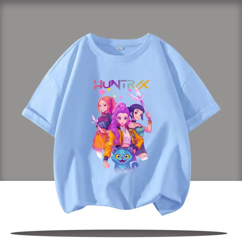 Derpy Tiger Kpop Demon Hunters Shirt for Kids Baby Girl Men Women T Shirt Cute Tiger Cartoon Clothes 2025 Hot Movie Print Soft