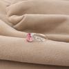 Pink Tourmaline Gemstone 925 Sterling Silver Wedding Jewelry Designer Ring For Her CZR-16-3