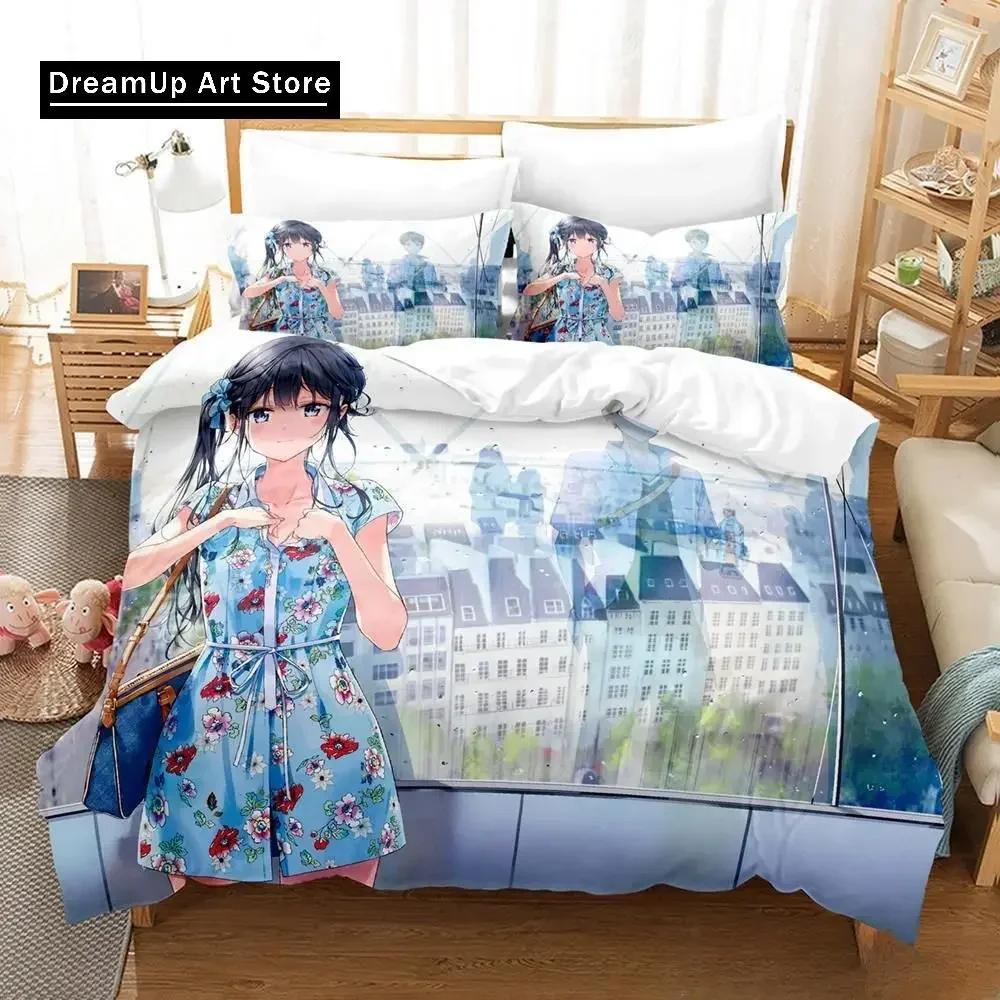 3d Printed Anime Masamune-kun's Revenge Bedding Set Single Twin Full Queen King Size Bed Set Adult Kid Bedroom Duvet cover Sets