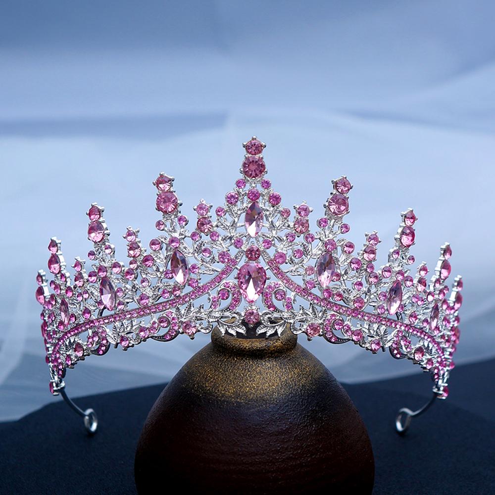 1pc Exquisite Fashion Sparkling Gems Hair Crown Multi Layered Royal Design Perfect Looks Pageant Glam Fantasy Cosplay Elegance