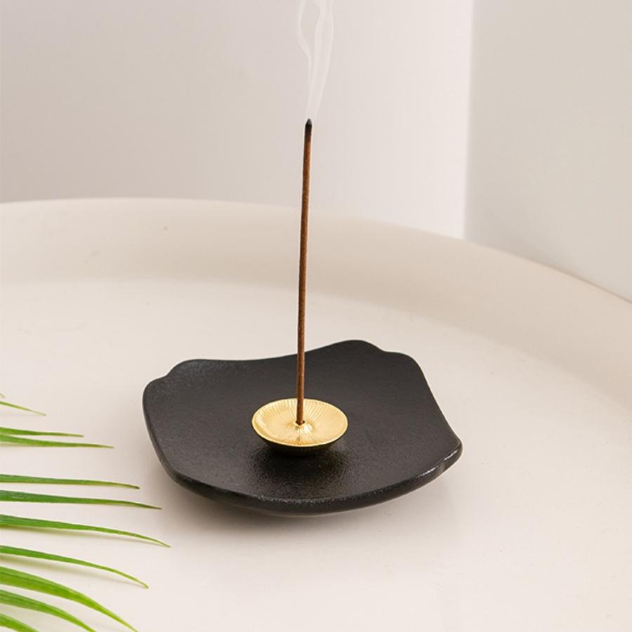 Ceramics Incense Stick Holder Incense Burner Stick Holder Line Plate Sandalwood Coil Base Yoga Studios Home Decoration Gift