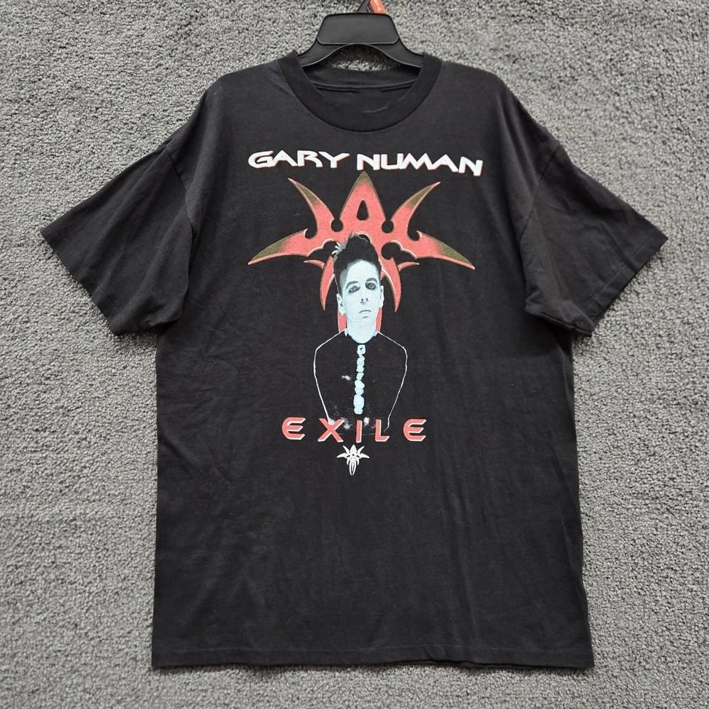 Винтажная футболка Gary Numan с коротким рукавом Exhile Tour 1990-х годов Fashion Victim Унисекс M