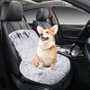 Dog Bed In Car Fluffy Pet Seat with Safety Straps Non-Slip Car Travel Dog Bed Pets Washable Cushion for Home Road Trip Small Large Dogs