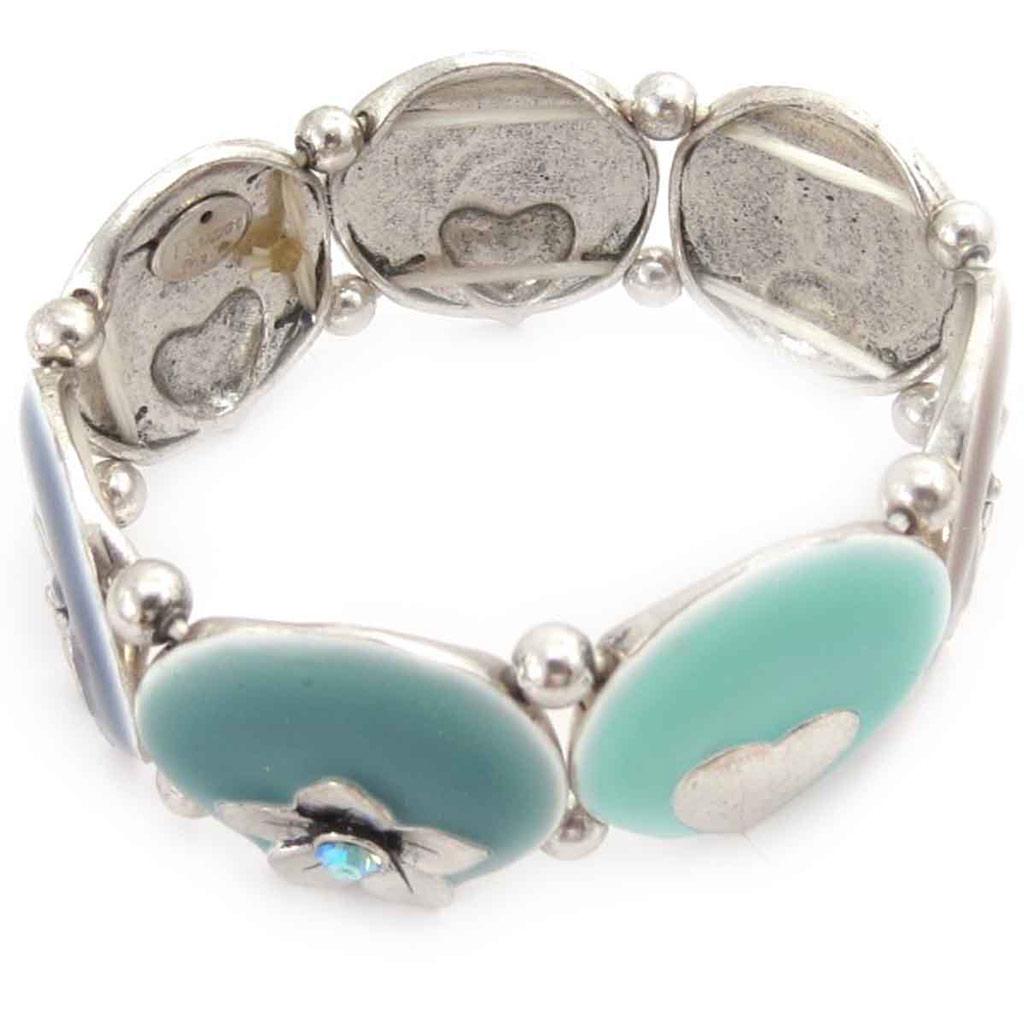 Les Trésors De Lily [E6963] - Blue 'Macarons' Designer Bracelet