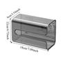 Punch-Free Suction Cup Tissue Box Removable Waterproof Paper Towel Storage Rack Refillable Clear Wet Wipes Container Kitchen