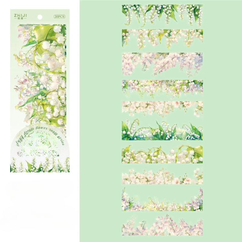 

10 листов винтажных INS большого размера наклейки с изображением растений, цветов и лозы, декоративные этикетки, ежедневник, альбом ручной работы, принадлежности для скрапбукинга