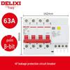 Delixi DZ47sLE Air Switch Circuit Breaker with Leakage Protection (1-4P, Single/Three-Phase, N)