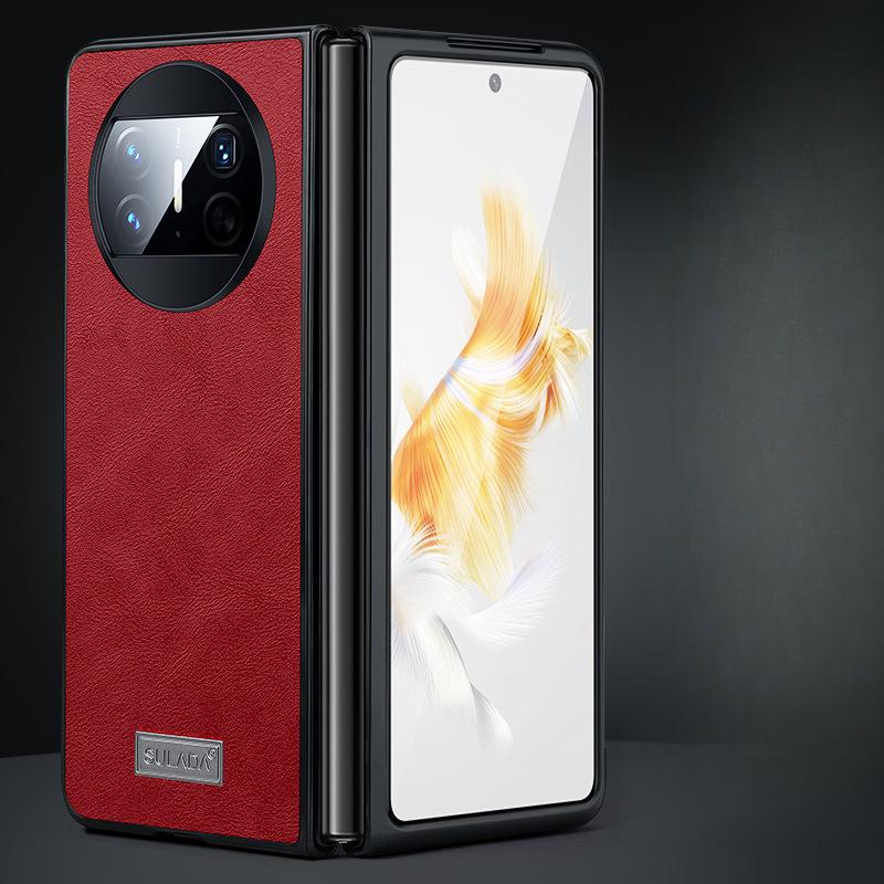 Suitable for Huawei MateX6 Mobile Phone Case Thin and Light Huawei Full-inclusive Anti-fall X5 Business X3 Men's Simple Folding Leather Case