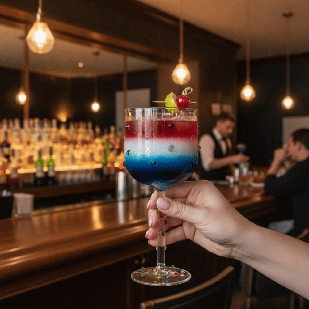Glas Hohes Glas Geprägtes Weinglas Ins Bunte Punkte Kelchglas Bankett