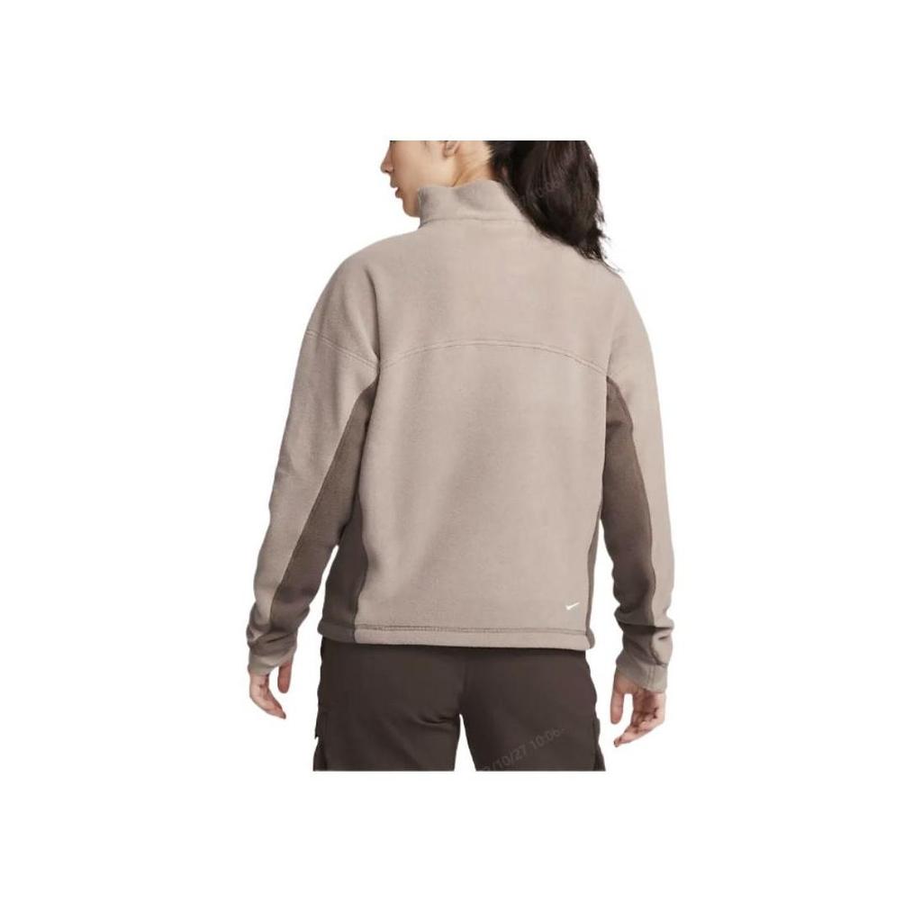 Nike ACG Wolf Tree Top Grey Brown Women's Fleece Pullover DQ5843-087