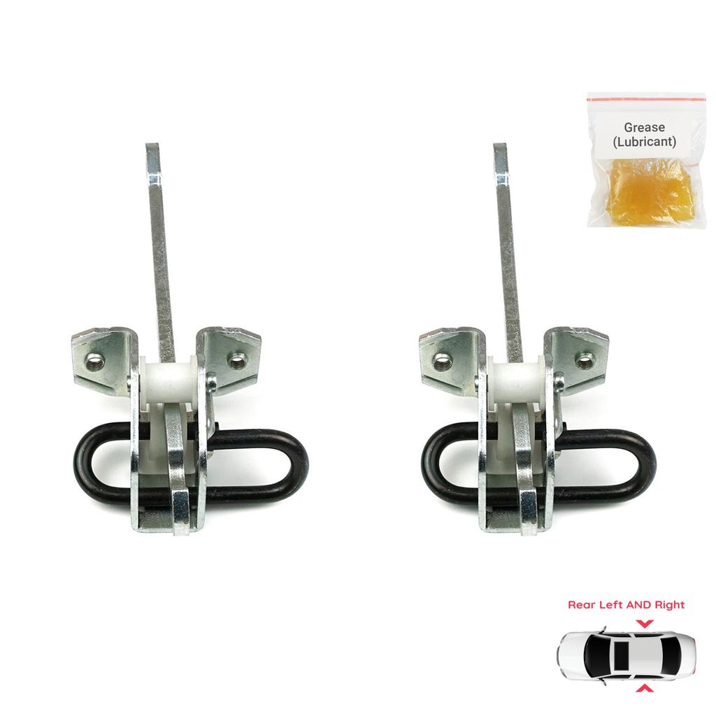 BDP1069-1 2 Pieces Rear Left AND Right Door Catch Hinge Brake Stop Check Strap Limiter for BMW 5 Series E39 1995-2004 4/5-Door 51218159256