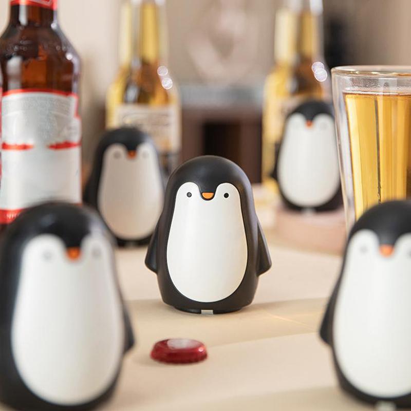 Pinguin Flaschenöffner Dosenöffner Weinöffner Kreativer Magnetischer Bierflaschenöffner Edelstahl Korkenzieher Barwerkzeuge