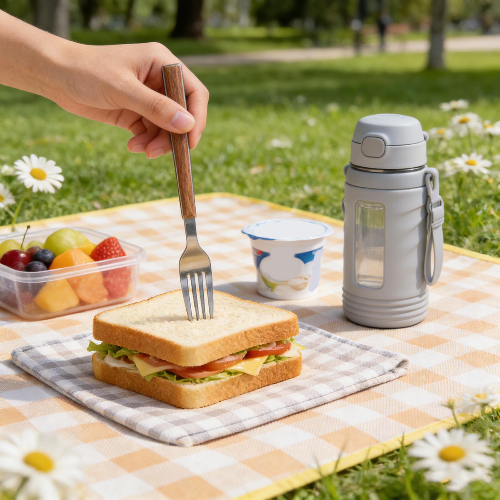 

Stainless Steel Cutlery Forks One Size жовтий