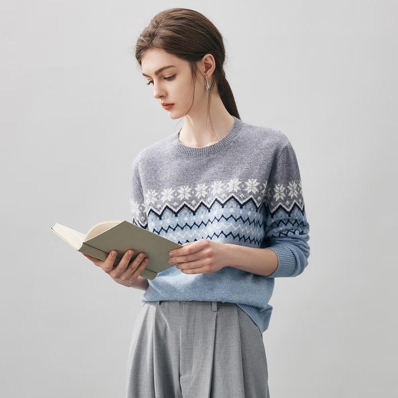 Comon Boca Women's 2025 Autumn/Winter Fair Isle Cashmere Sweater