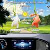 Fun Color Changing Car Pendant Roast Duck Big White Duck Crooked Neck Rearv Dec Inter Decor Keychain Prank Swing Gift For Adults