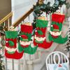 Cartoon fabric Christmas elf gift bag candy bag Christmas tree fireplace pendant Christmas party decoration