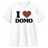 Herren T-Shirt Ich liebe Domo Kun Erstaunlich 100% Baumwolle T-Shirts Kurzarm T-Shirts Rundhals Oberteile Grafisch Bedruckt