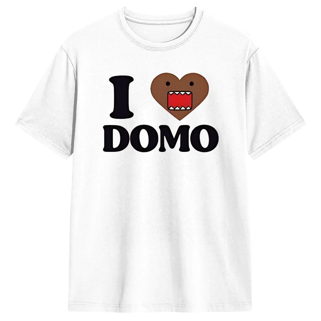 Herren T-Shirt Ich liebe Domo Kun Erstaunlich 100% Baumwolle T-Shirts Kurzarm T-Shirts Rundhals Oberteile Grafisch Bedruckt