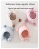 Jingqi Cute Newborn Ear Protection Tie-On Hat for Autumn and Winter.