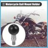 BULLSPANN 25mm Motorcycle Ball Mount Portable Tripod Ball Adapter for Rear View Mirror Screw