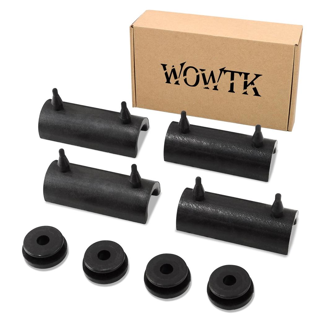 WOWTK Hard Saddle Bag Rubber Grommet & Support Cushion Mount for Harley Touring 2014-2025