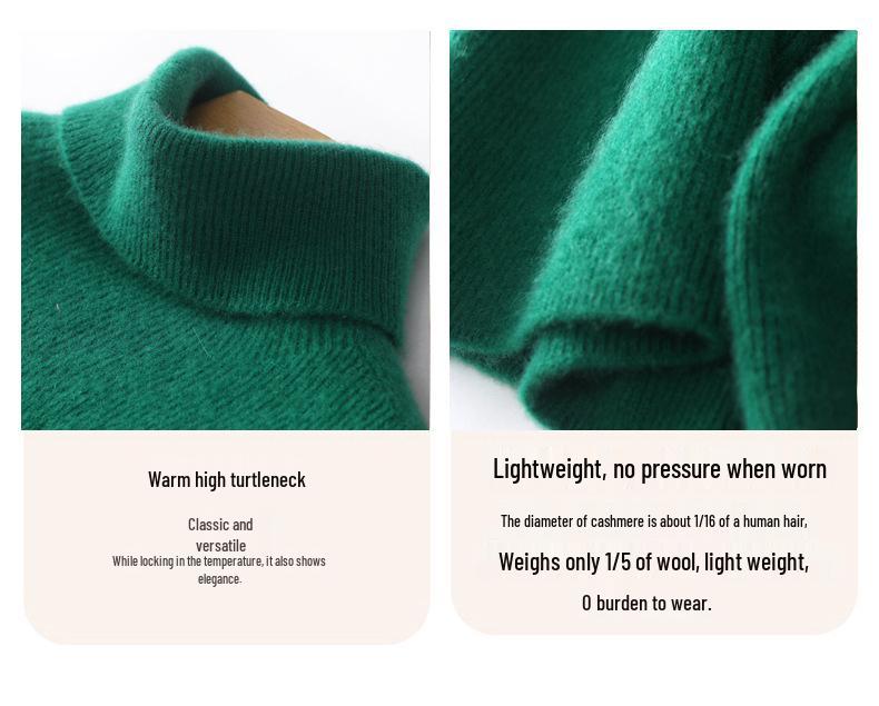Lekasha 2026 Women's All-Cashmere Striped Collar Slim-Fit Knit Pullover