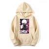 Kaneki Ken Printed Hoodies Anime Tokyo Ghoul Graphic Hoodies  Vintage Cotton Loose Oversize Hoodies Tops Summer Men Casual