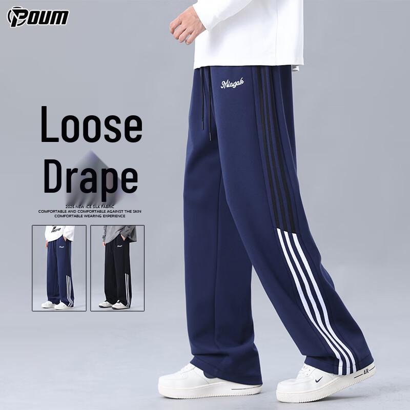 

POUM Men s Loose Straight Wide Leg Pants 8318 M