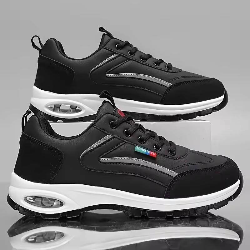 Shoes for Man Fashion Forward Multiple Color Leather Surface Waterproof Shoes Trendy Men's Anti Slip Anti Odor Running Shoes
