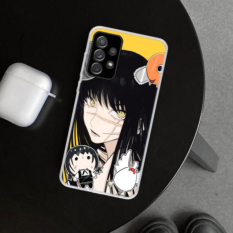 Chainsaw Mans Yoru War Devil Phone Case Cover for Samsung Galaxy A12 A22 A32 A52 A72 A02S A51 A50S A31 A20S A10S Note 20 Ultra 1