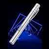 LED Flashlight USB Charging White Lighting Stainless Steel Mini Pen Type for Outdoor