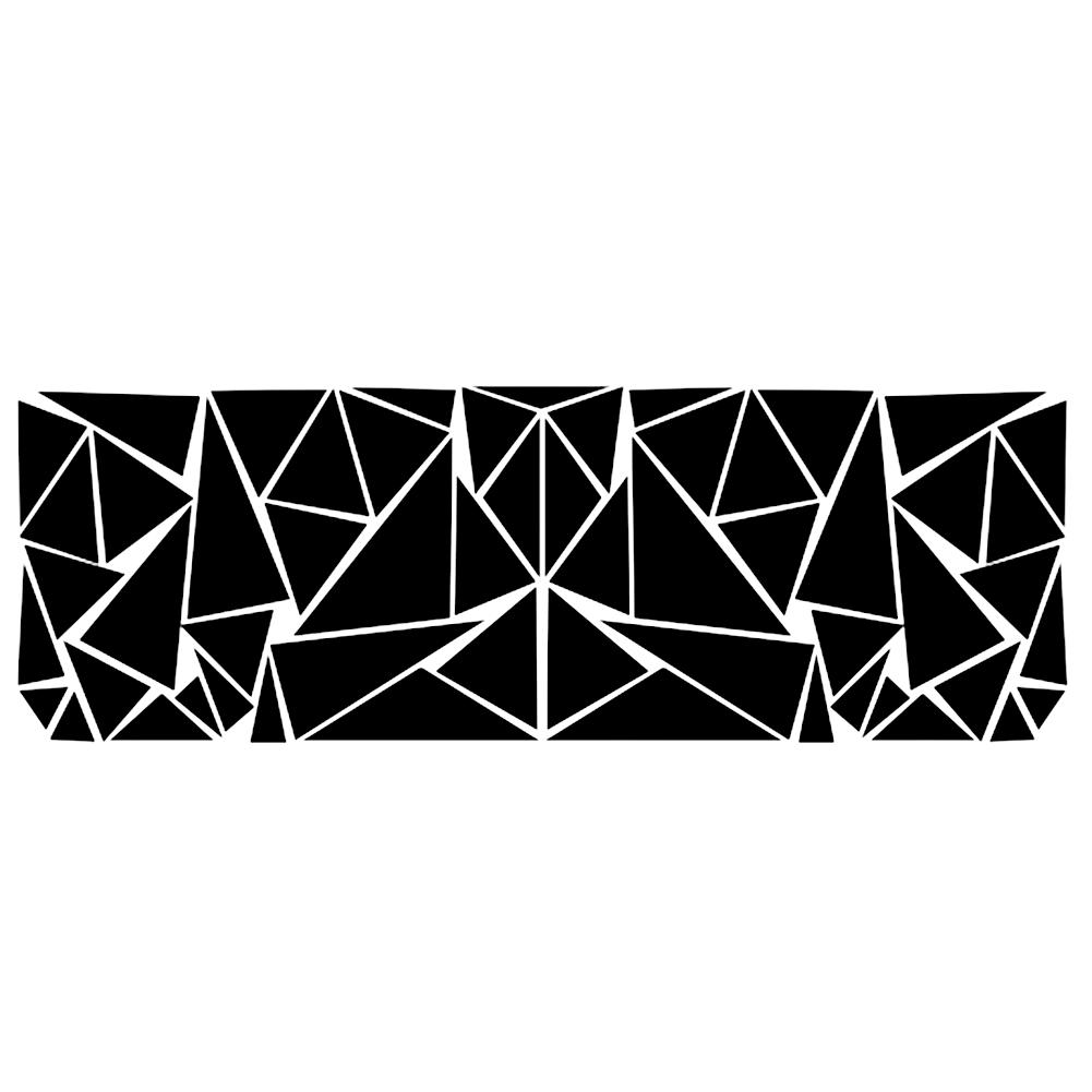 Black Car Stickers Decoration Ships Triangle Vinyl Water resistant 200*60cm Auto Decals Exterior Motorcycles Practical