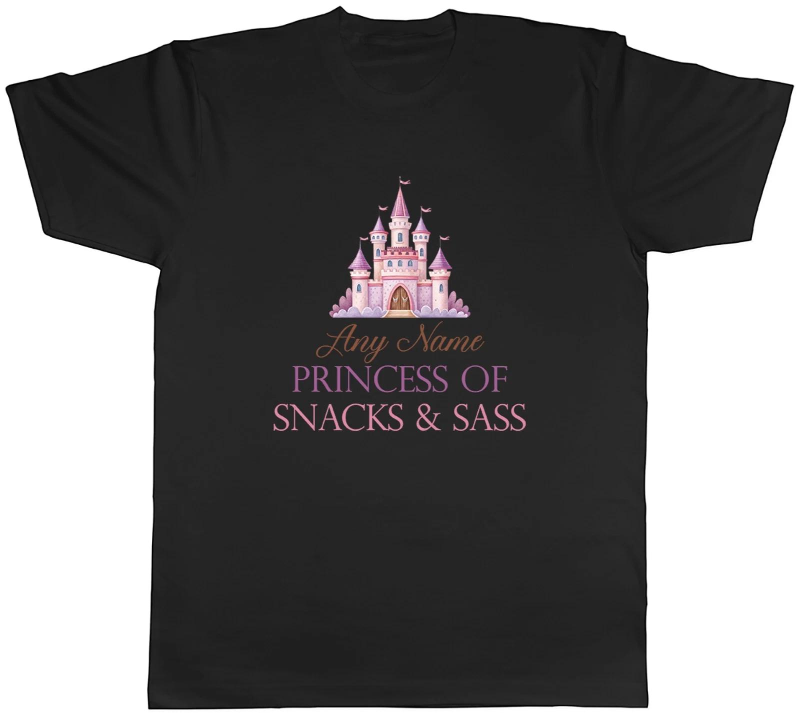 Personalised Princess of Snacks and Sass Funny Mens T-Shirt Tee Gift Top XXXL