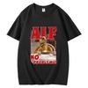 2025 Summer T-shirts ALF NO PROBLEMO Printed Women  Short Sleeve Breathable O-Neck Casual Tops All-math Loose Tee Tops