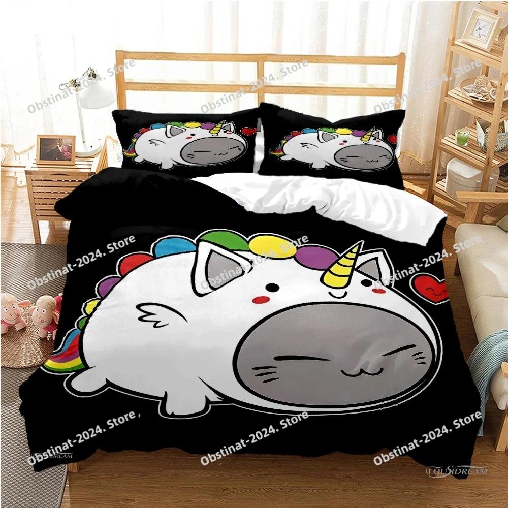 Cute Bubu Dudu Cartoon Bear Panda Bedding Set Duvet Cover Full Queen King Size Pillowcase Bed Printed Bed Set Aldult Kid Bedroom